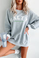 "Salty With Tequila & Lime" Graphic Sweatshirt (Sporty Grey) - NanaMacs