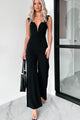 Making History Wide Leg Jumpsuit (Black) - NanaMacs