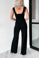 Making History Wide Leg Jumpsuit (Black) - NanaMacs