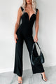 Making History Wide Leg Jumpsuit (Black) - NanaMacs