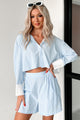 Facilitating Change Striped Two-Piece Set (Light Blue/White) - NanaMacs