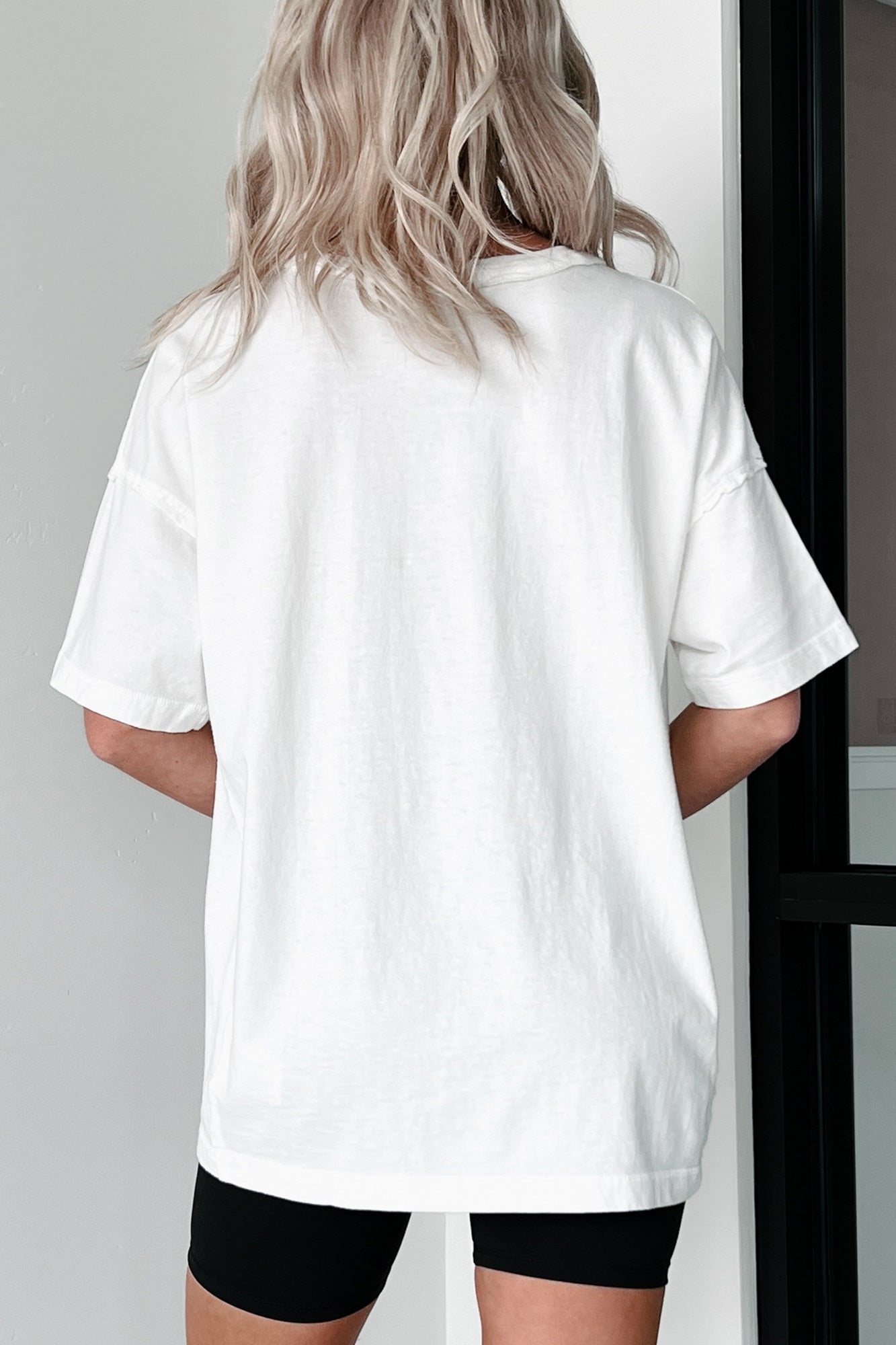 Alaric Reverse Stitch Oversize T-Shirt (Off White) - NanaMacs