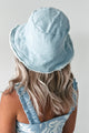 Keeping It Fresh Distressed Denim Bucket Hat (Light Blue) - NanaMacs