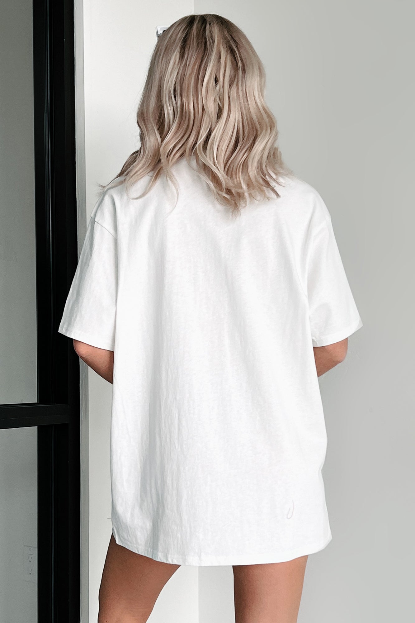 Prepped For Pickleball Oversized Sequin Graphic T-Shirt (Off White