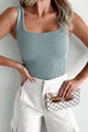 Bogey Wasabi + Mint Ribbed Tank Top (Seagrass) - NanaMacs