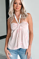 Love & Lilies Halter Floral Top (Dusty Pink) - NanaMacs