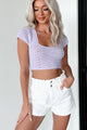 Libby Crochet Top (Lavender) - NanaMacs