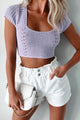 Libby Crochet Top (Lavender) - NanaMacs