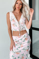 Floral Fantasy Satin Floral Tank Top (Baby Pink) - NanaMacs