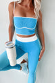 Elevate Your Game Ribbed Athleisure Set (Blue) - NanaMacs