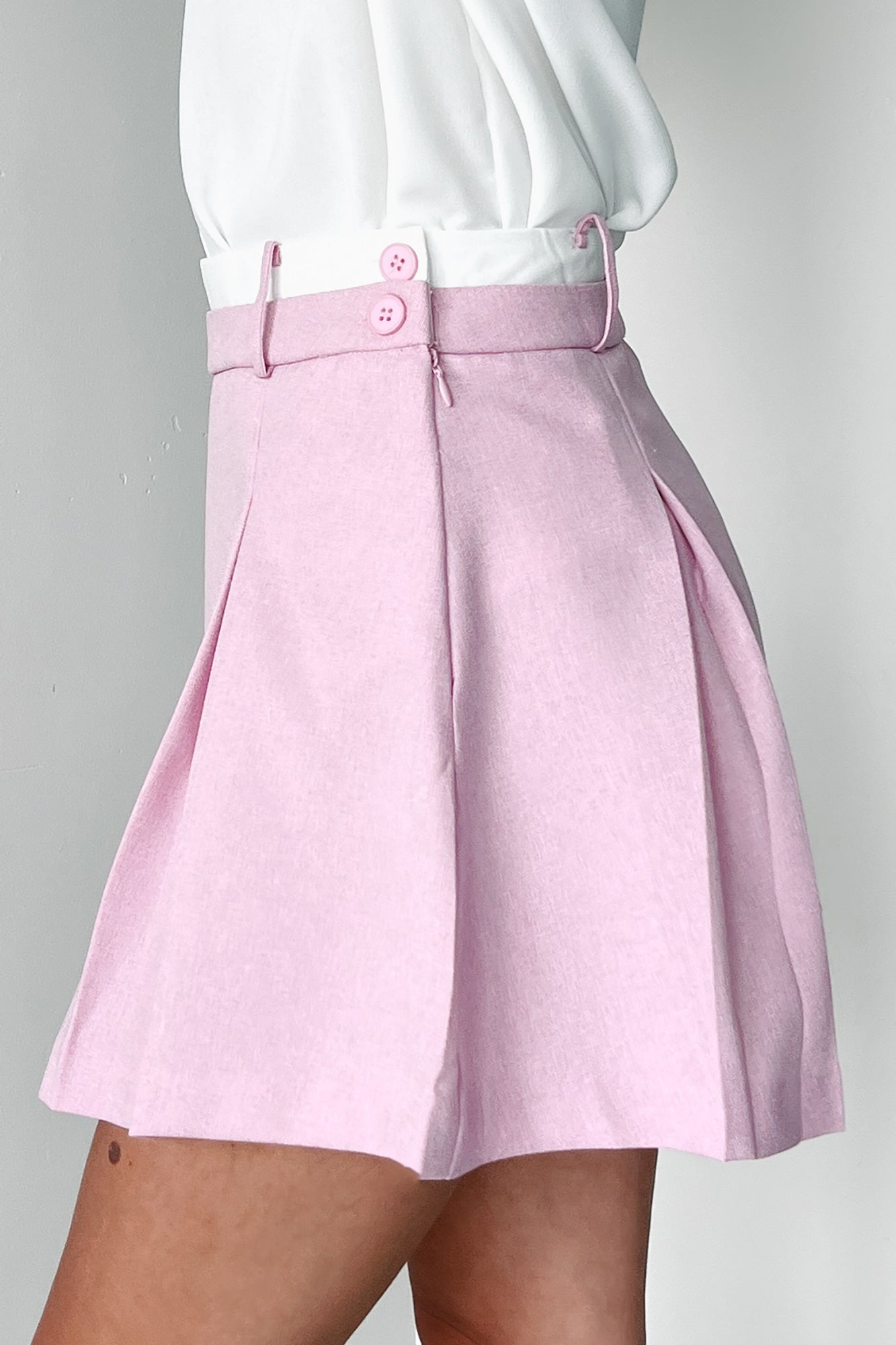 Flirtatious Fashion Pleated Layered Mini Skirt (Pink) · NanaMacs