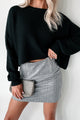 Coziest Memories Crewneck Crop Sweater (Black) - NanaMacs