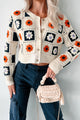 Vintage Soul Floral Crochet Crop Cardigan (Natural) - NanaMacs