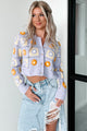 Vintage Soul Floral Crochet Crop Cardigan (Lavender) - NanaMacs