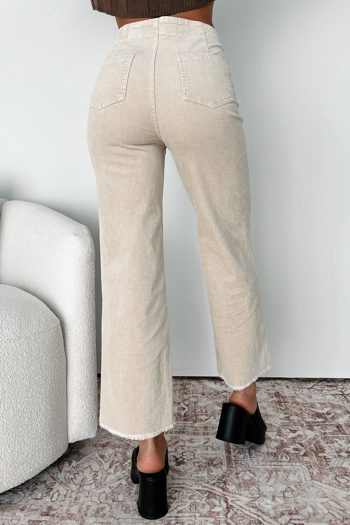 Bellatrix Mineral Wash Corduroy Pants (Almond Milk) - NanaMacs