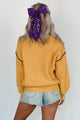 Competitively Cute Colorblock Sweater (Purple/Yellow) - NanaMacs