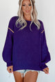 Competitively Cute Colorblock Sweater (Purple/Yellow) - NanaMacs