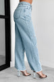 Noteworthy Style Pearl Flower Jeans (Light Denim) - NanaMacs