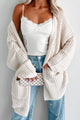 Blessing In Disguise Oversized Cardigan (Beige) - NanaMacs