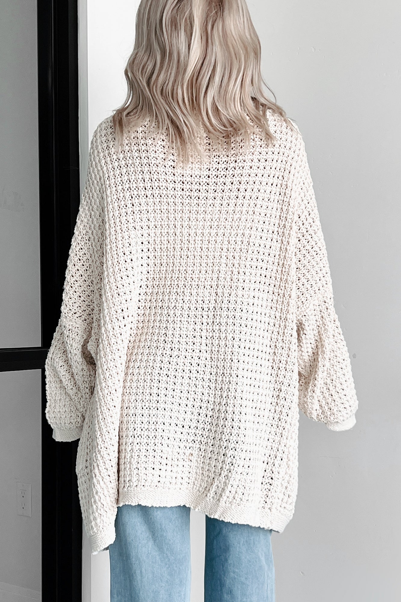 Blessing In Disguise Oversized Cardigan (Beige) - NanaMacs