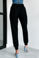 Coveted Comfort Ribbed Knit Joggers (Black) - NanaMacs