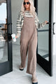 Playful Impression Soft Corduroy Overall Jumpsuit (Mocha) - NanaMacs