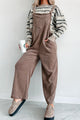 Playful Impression Soft Corduroy Overall Jumpsuit (Mocha) - NanaMacs