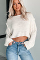 Spare My Heart Oversized Crop Sweater (Cream) - NanaMacs