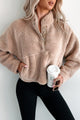 My Cozy Life Sherpa Teddy Pullover (Beige) - NanaMacs