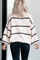 Avellino Oversize Stripe Sweater (Cream) - NanaMacs