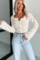 Sweet Charisma Lace Hook-Front Top (Cream) - NanaMacs