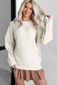 Reed Oversized Crewneck Sweater (Cream) - NanaMacs