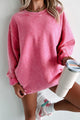 NanaMacs Corded Crewneck Sweatshirt (Bubblegum) - NanaMacs