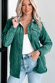 When The Leaves Turn Reversible Corduroy Jacket (Hunter Green) - NanaMacs