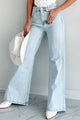 Little Bit Ritzy Rhinestone Straight Leg Jeans (Crystal Indigo) - NanaMacs