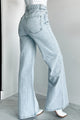 Little Bit Ritzy Rhinestone Straight Leg Jeans (Crystal Indigo) - NanaMacs