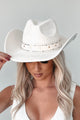 Cowboys & Country Songs Studded Cowboy Hat (Ivory) - NanaMacs