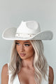 Cowboys & Country Songs Studded Cowboy Hat (Ivory) - NanaMacs