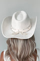 Cowboys & Country Songs Studded Cowboy Hat (Ivory) - NanaMacs