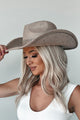 Cowboys & Country Songs Studded Cowboy Hat (Taupe) - NanaMacs