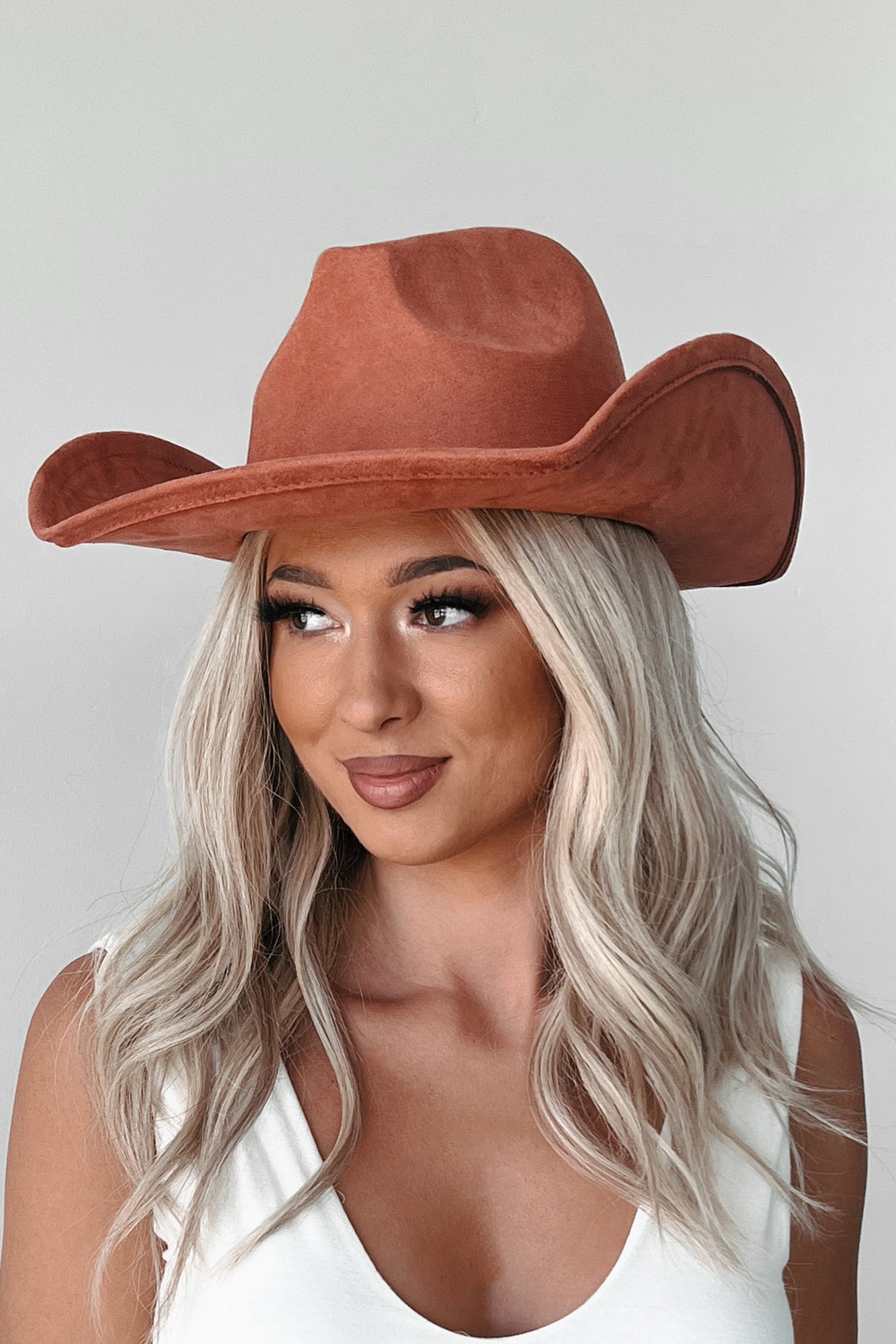 Cowboy Problems Braided Strap Cowboy Hat (Rust) - NanaMacs