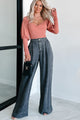 Kenny Mineral Wash Wide Leg Pants (Washed Black) - NanaMacs