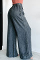 Kenny Mineral Wash Wide Leg Pants (Washed Black) - NanaMacs