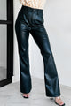 Conway Judy Blue Tummy Control Faux Leather Pants (Black) - NanaMacs