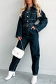 Harvest Hopes Denim Jumpsuit (Dark Indigo) - NanaMacs