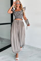 Modern Dreams Drawstring Cuff Balloon Pants (Taupe) - NanaMacs