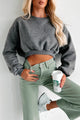 Nial Crewneck Crop Sweatshirt (Charcoal) - NanaMacs