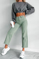 Cincinnati High Rise Tummy Control Special A Crop Jeans (Olive) - NanaMacs