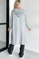 Zaiden Lightweight Hooded Cardigan (Heather Grey) - NanaMacs