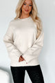 Reed Oversized Crewneck Sweater (Cream) - NanaMacs